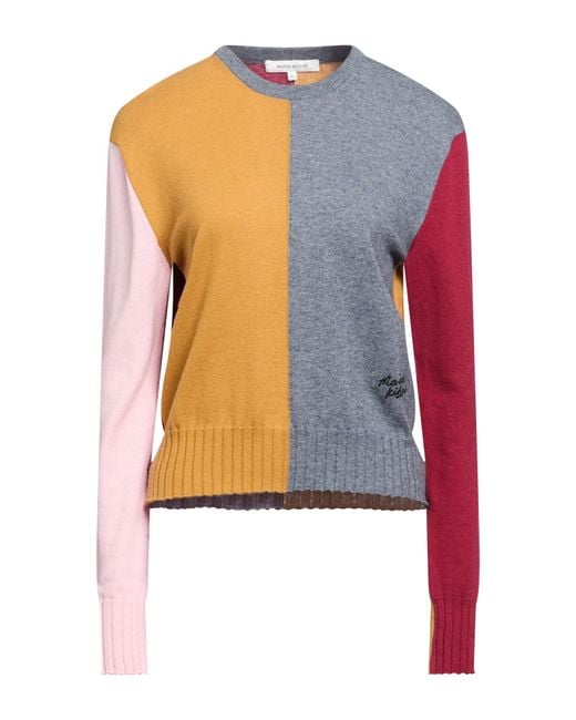 Maison Kitsuné Blue Sweater Cotton, Wool