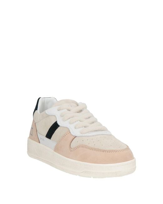 Date Natural Sneakers Leather for men
