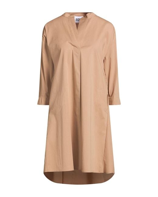 Robe Courte Alpha Studio en coloris Natural