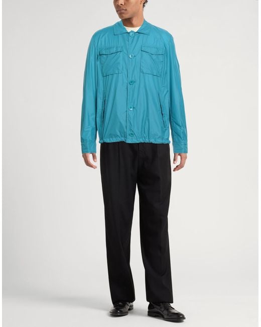 Herno Blue Jacket Polyamide for men