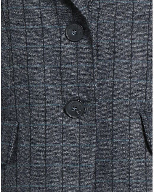 Emporio Armani Blue Blazer Wool, Polyester, Polyamide, Acrylic, Elastane