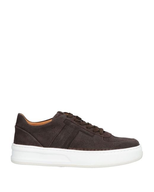 Tod's Brown Dark Sneakers Leather for men