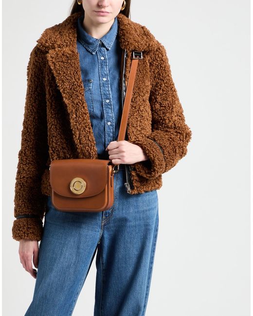 Burberry Brown Tan Cross-Body Bag Leather