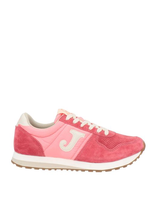 Joma Jewellery Pink Pastel Sneakers Soft Leather, Textile Fibers