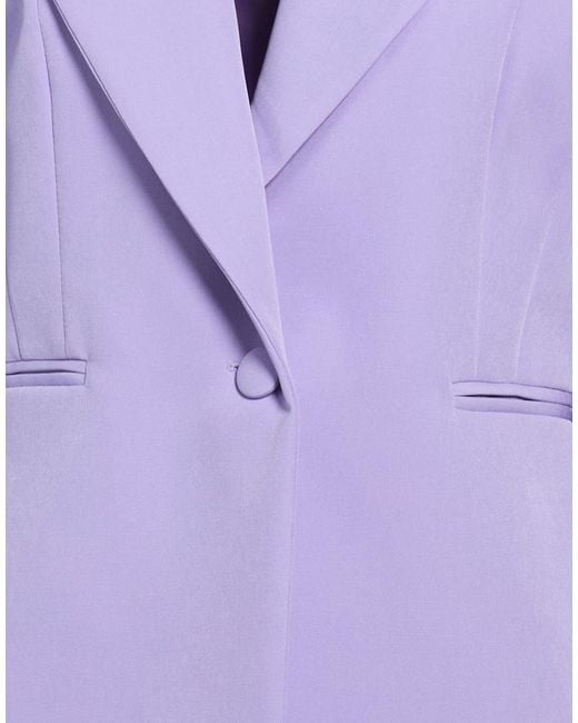Rebel Queen Purple Blazer Polyester, Elastane