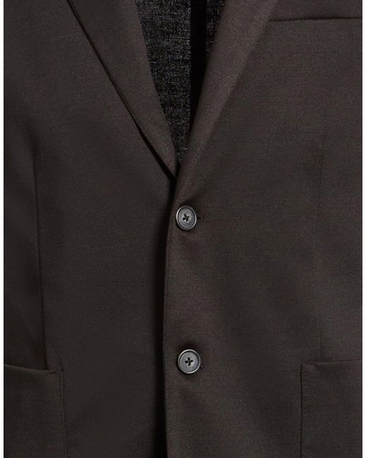 Squad² Black Blazer Polyester, Viscose, Elastane for men