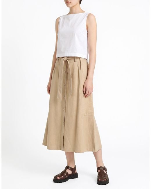 Fedeli Natural Midi Skirt