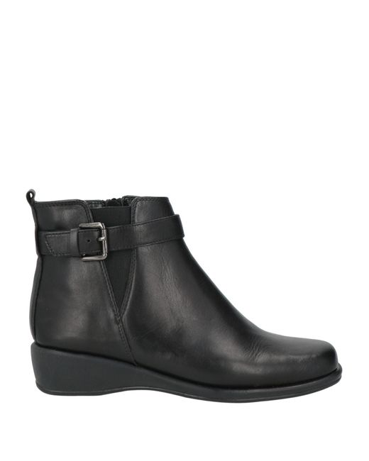 The Flexx Black Ankle Boots Leather