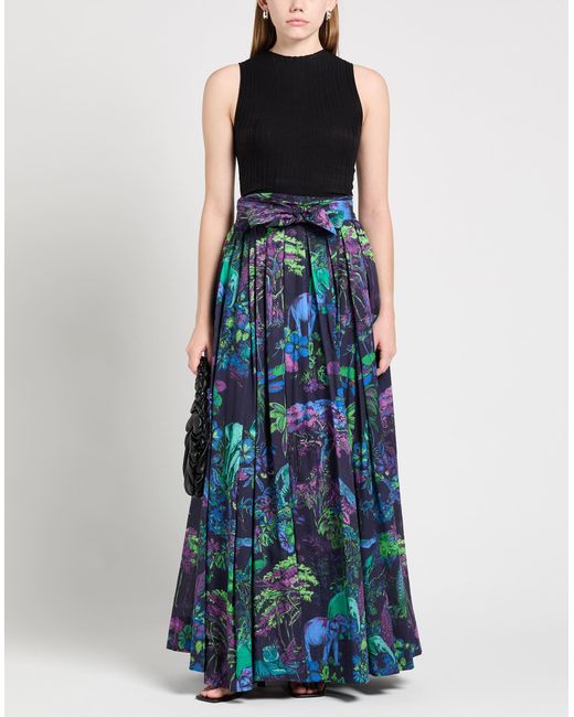 Dior Blue Maxi Skirt Cotton