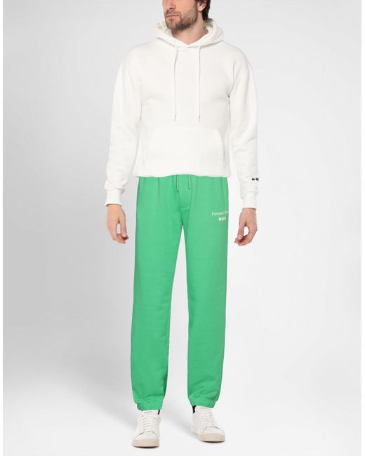 MSGM Green Pants for men