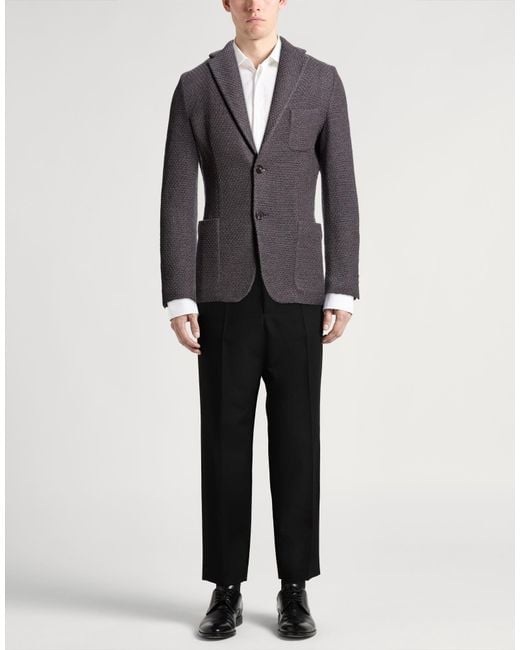Zanone Gray Blazer for men