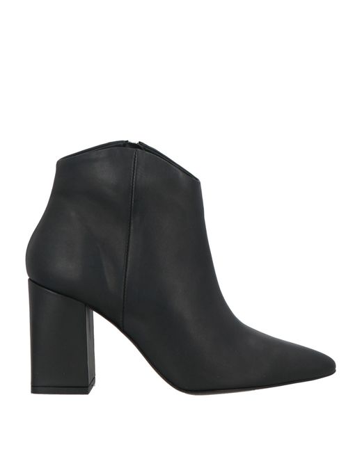 Bruno Premi Black Ankle Boots Leather