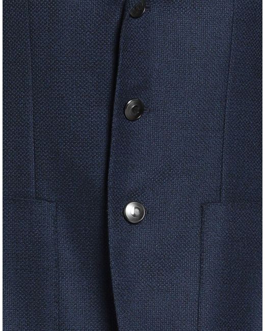 Caruso Blue Blazer Wool for men