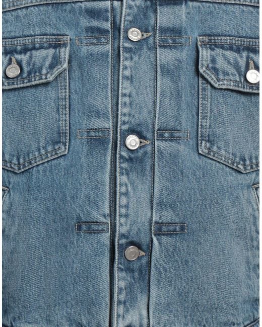 Bally Blue Denim Outerwear Cotton, Polyester, Wool for men