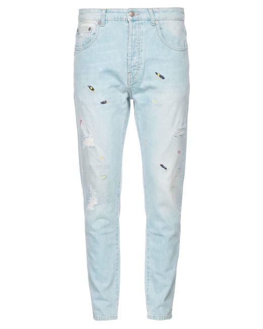 Daniele Alessandrini Blue Jeans Polyester, Cotton for men