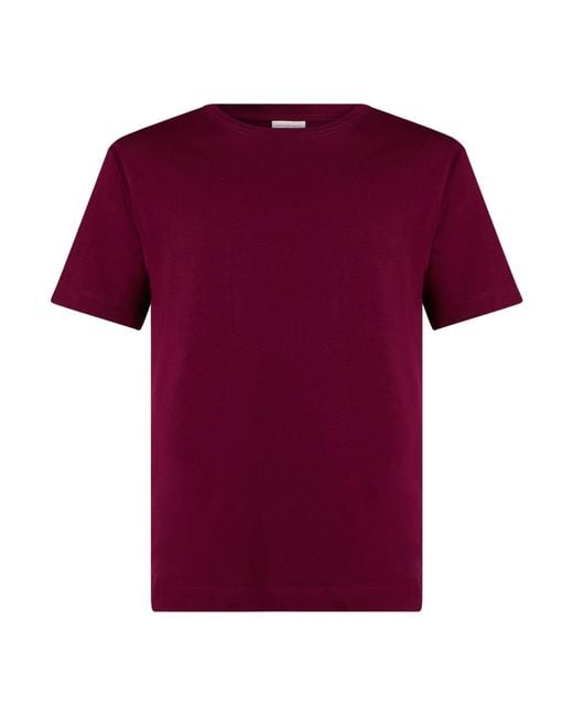Dries Van Noten Red T-Shirt Cotton for men