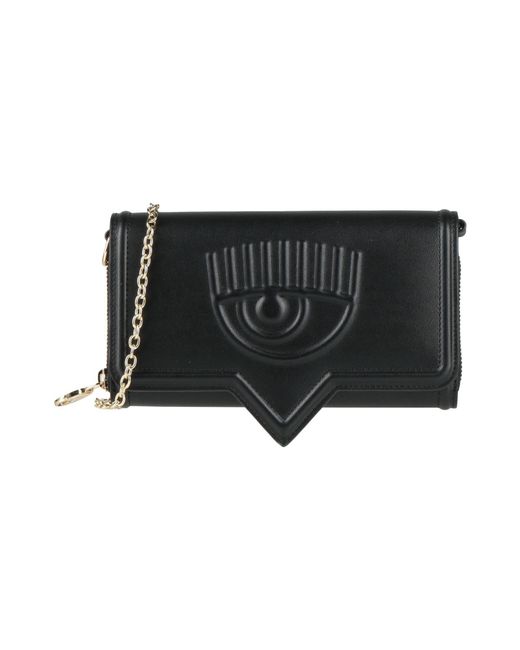 Chiara Ferragni Black Crossbody Wallet
