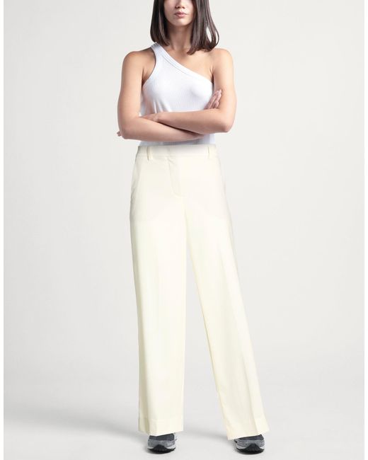 Slowear White Pants Virgin Wool