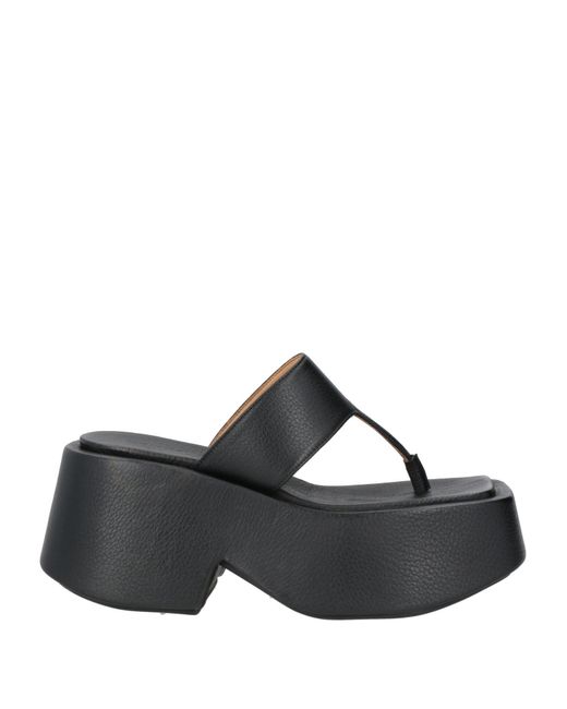 Marsèll Black Thong Sandal