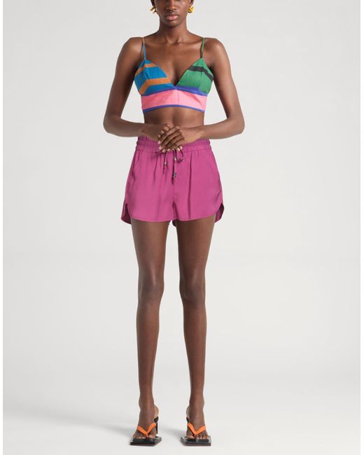 Dondup Pink Shorts & Bermuda Shorts Viscose, Polyester
