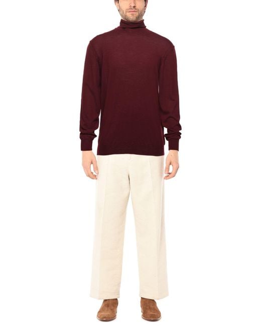Paolo Pecora Red Turtleneck for men