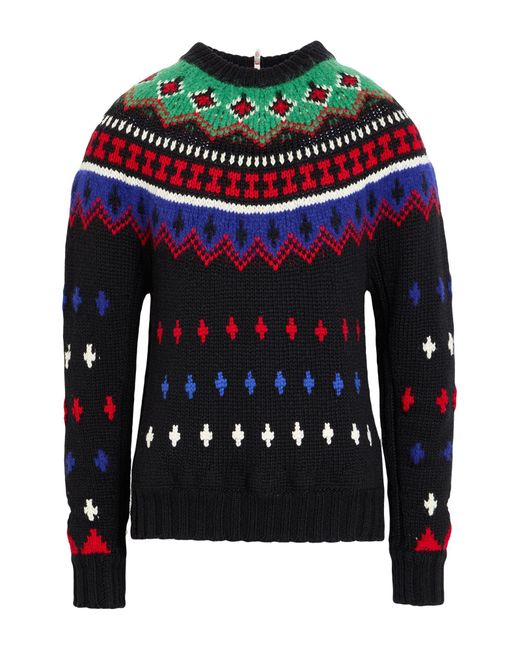 Moncler Black Sweater Virgin Wool, Polyamide, Wool, Alpaca Wool for men