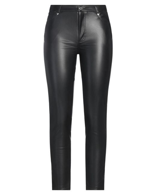 ERMANNO FIRENZE Gray Pants Polyester, Polyurethane Coated