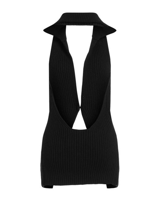 Dolce & Gabbana Black Top Virgin Wool