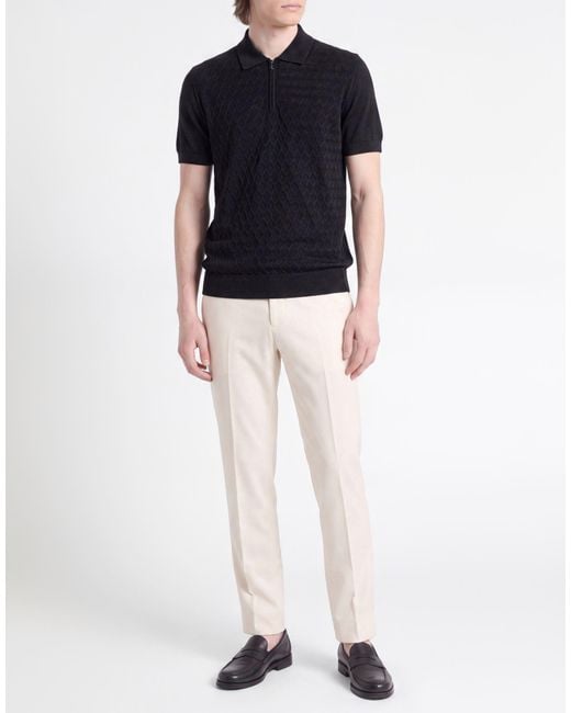 Polo Fedeli de hombre de color Black