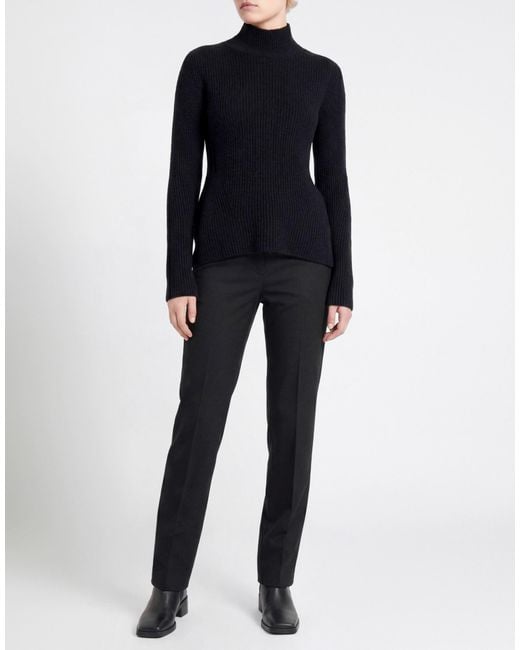 Roberto Collina Blue Turtleneck Merino Wool, Baby Alpaca Wool, Polyamide