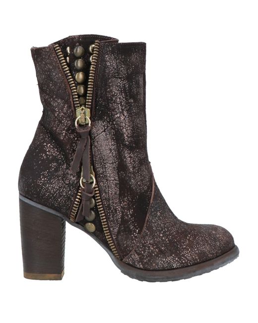 Sgn Giancarlo Paoli Brown Ankle Boots