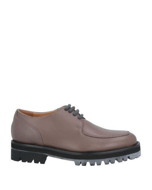 Dries Van Noten Brown Lace-Up Shoes Leather