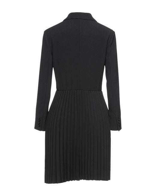 RED Valentino Black Mini Dress Polyester, Elastane