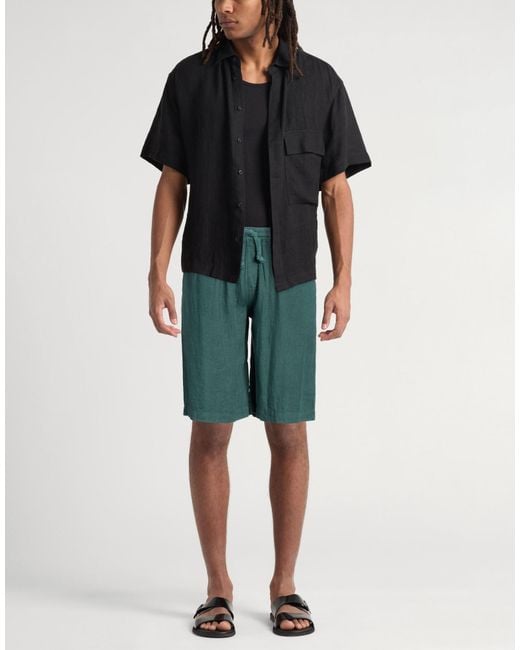 Fedeli Green Shorts & Bermuda Shorts for men