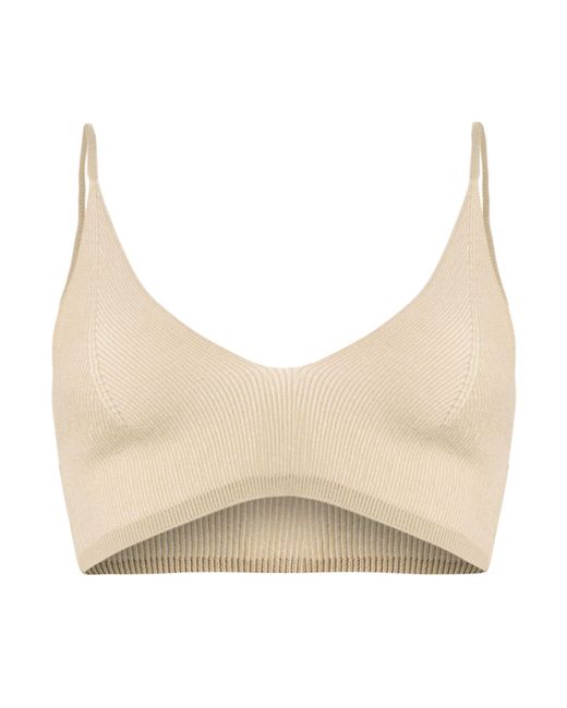 Jacquemus Natural Top Viscose, Polyester, Polyamide