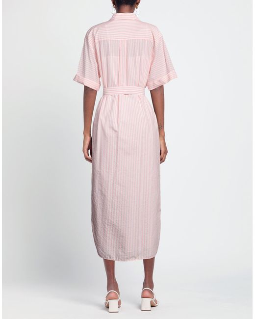 Peserico EASY Pink Maxi Dress Cotton