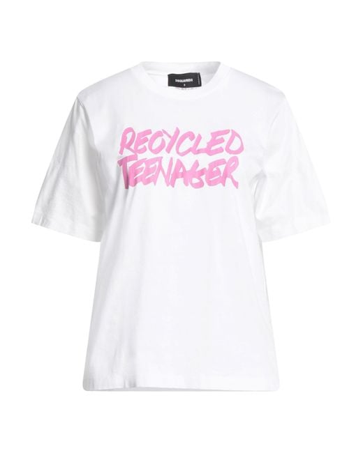 DSquared² Pink T-Shirt Cotton