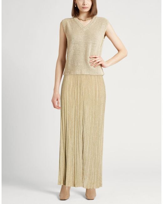 Herno Natural Midi Skirt Viscose, Polyester