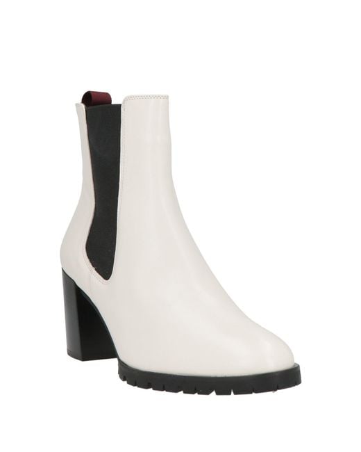 Högl White Ankle Boots Sheepskin