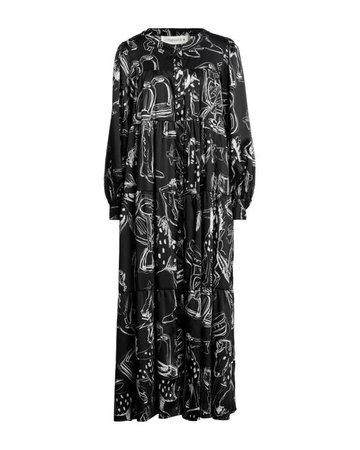 Shirtaporter Black Midi Dress