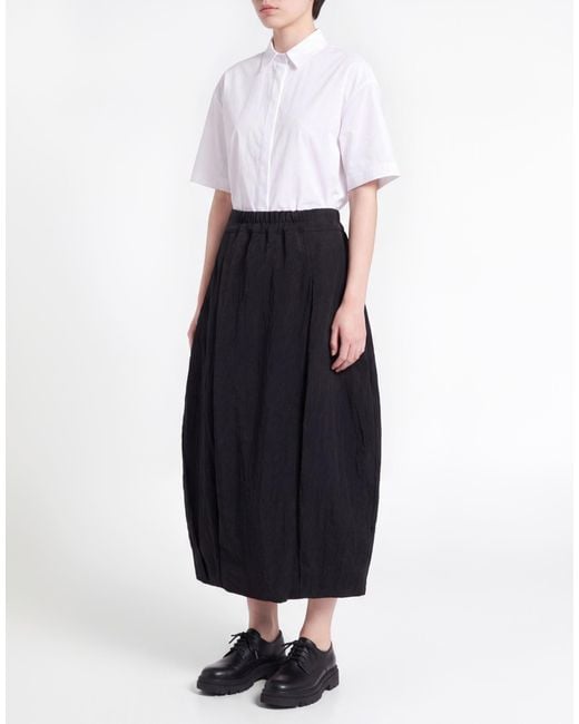 Gentry Portofino Black Maxi Skirt Polyamide