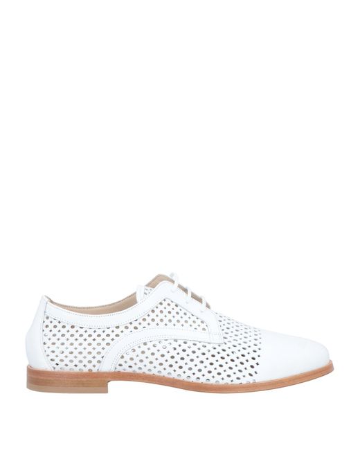 ANAKI White Lace-up Shoes
