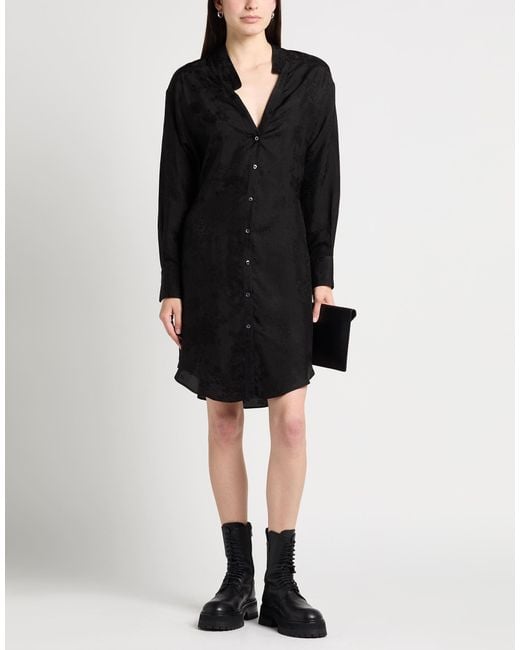 Isabel Benenato Black Mini Dress