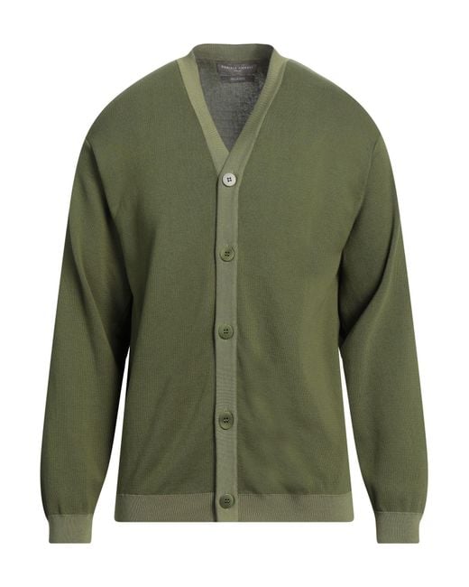 Daniele Fiesoli Green Cardigan Cotton for men