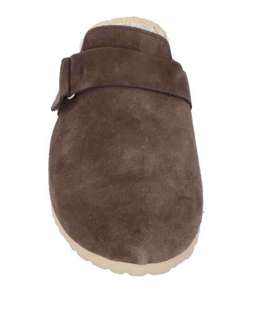 Manebí Brown Dark Mules & Clogs Leather