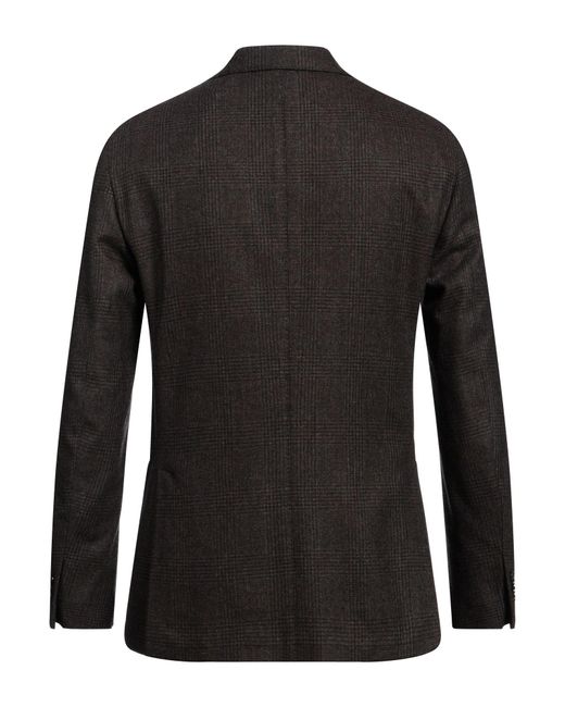 Boglioli Black Blazer Virgin Wool for men