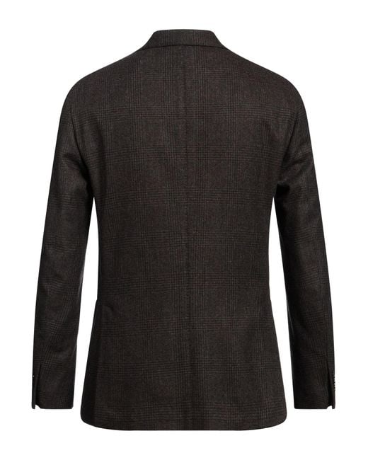 Boglioli Black Blazer Virgin Wool for men