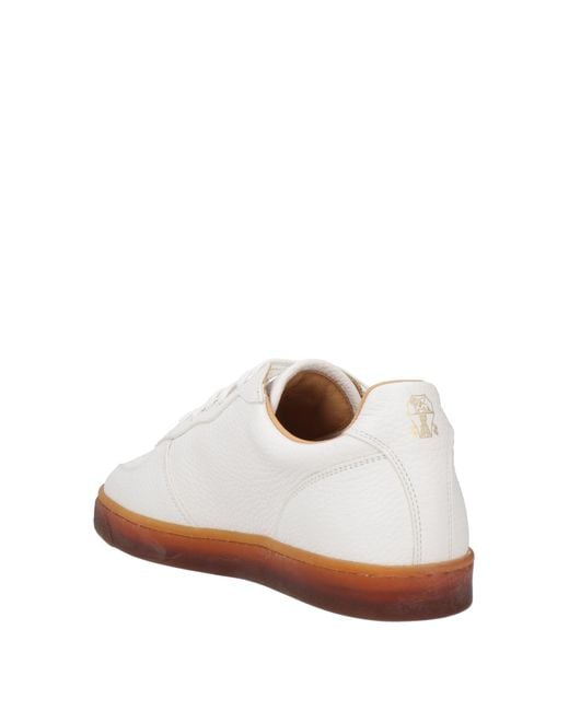 Zapatillas con logo estampado Brunello Cucinelli de hombre de color White