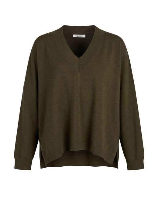 Manila Grace Green Military Sweater Viscose, Polyester, Polyamide