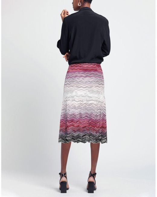 Missoni Purple Midi Skirt